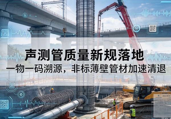 阆中声测管质量新规落地，一物一码溯源，非标薄壁管材加速清退