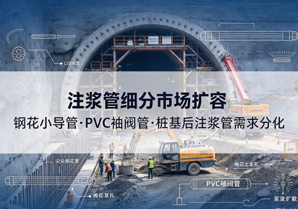 阆中注浆管细分市场扩容，隧道钢花小导管、PVC 袖阀管、桩基后注浆管需求分化